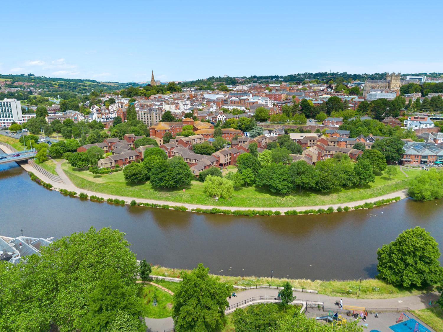 River Exe Cottage Waterfront Exeter Bagian luar foto